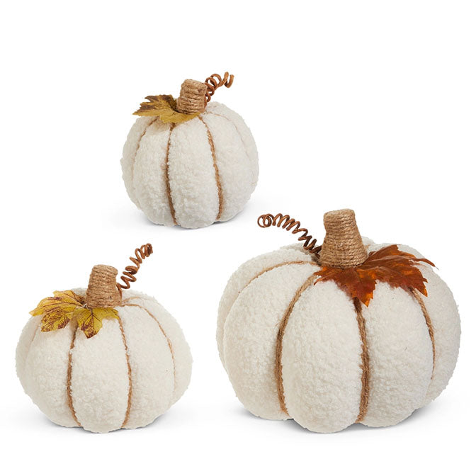 8" White Pumpkins