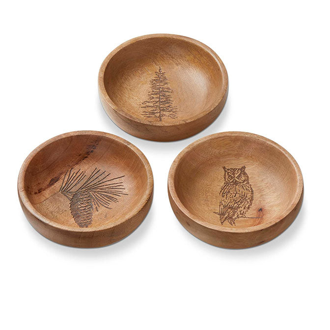 Wilde Pine Wood Bowl Assortment