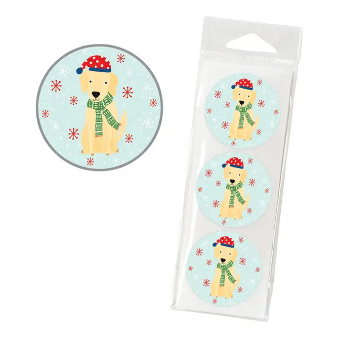 Winter Pup Envelope Seal