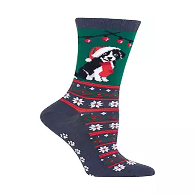 Womens Border Collie Tree Non-Skid