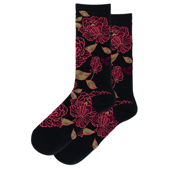 Womens Tapestry Floral Sock