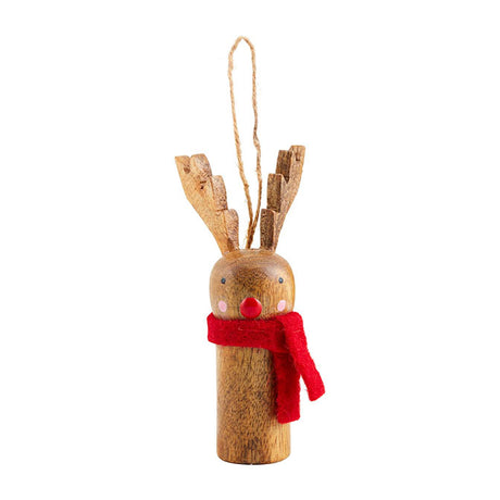 Wood Peg Ornament