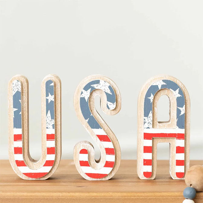 Chunky Wood USA Shape