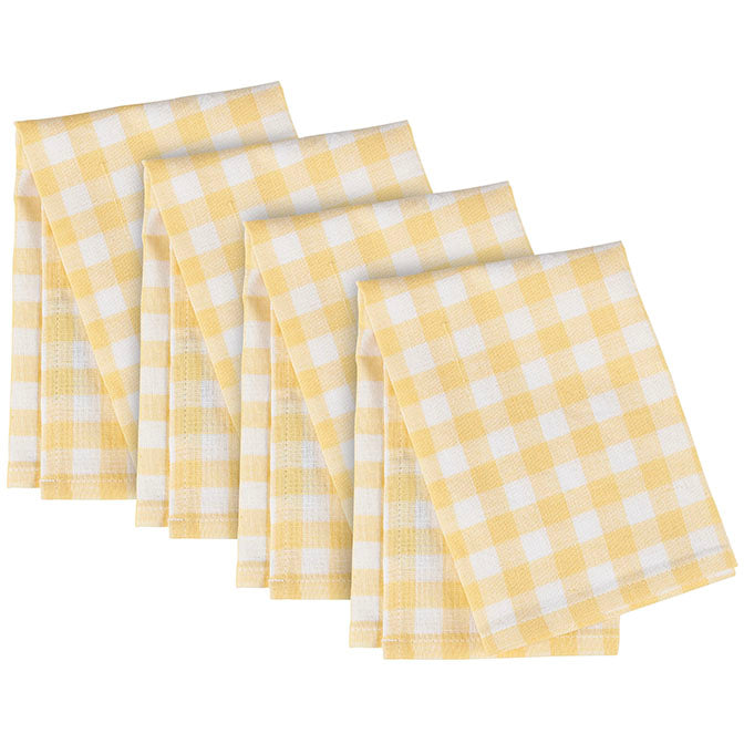Yellow Gingham Napkin Set
