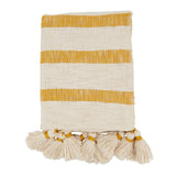 Stripe Tassel Throw