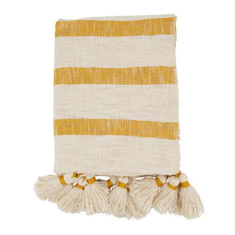 Stripe Tassel Throw