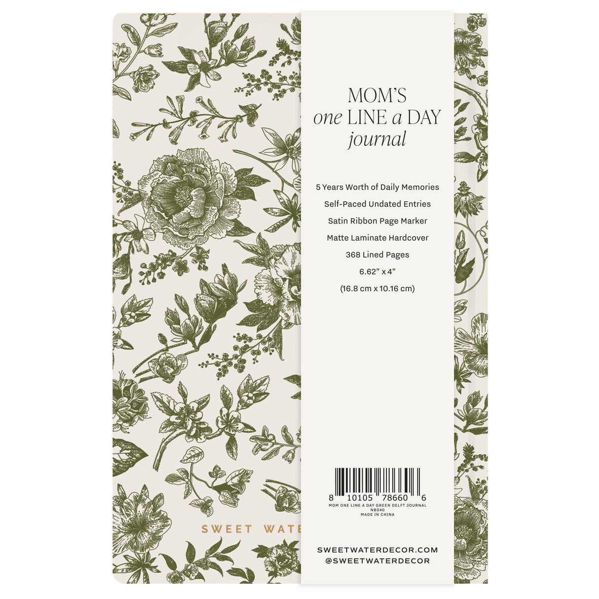 Mom's One Line A Day Leather Journal - Home Decor