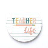 Teacher Life, Ceramic Coaster, Classroom Decor, Teacher Gift