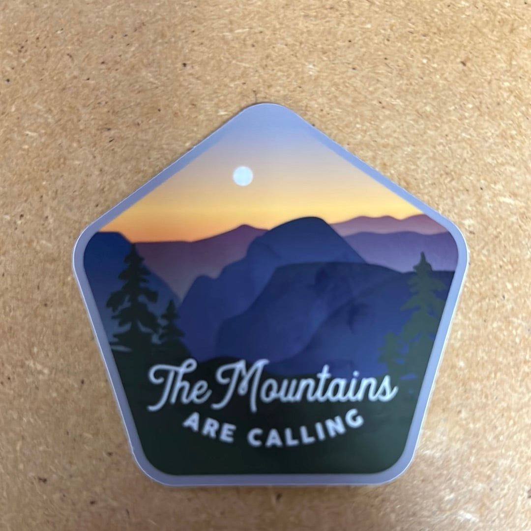 The Mountains Are Calling Sticker