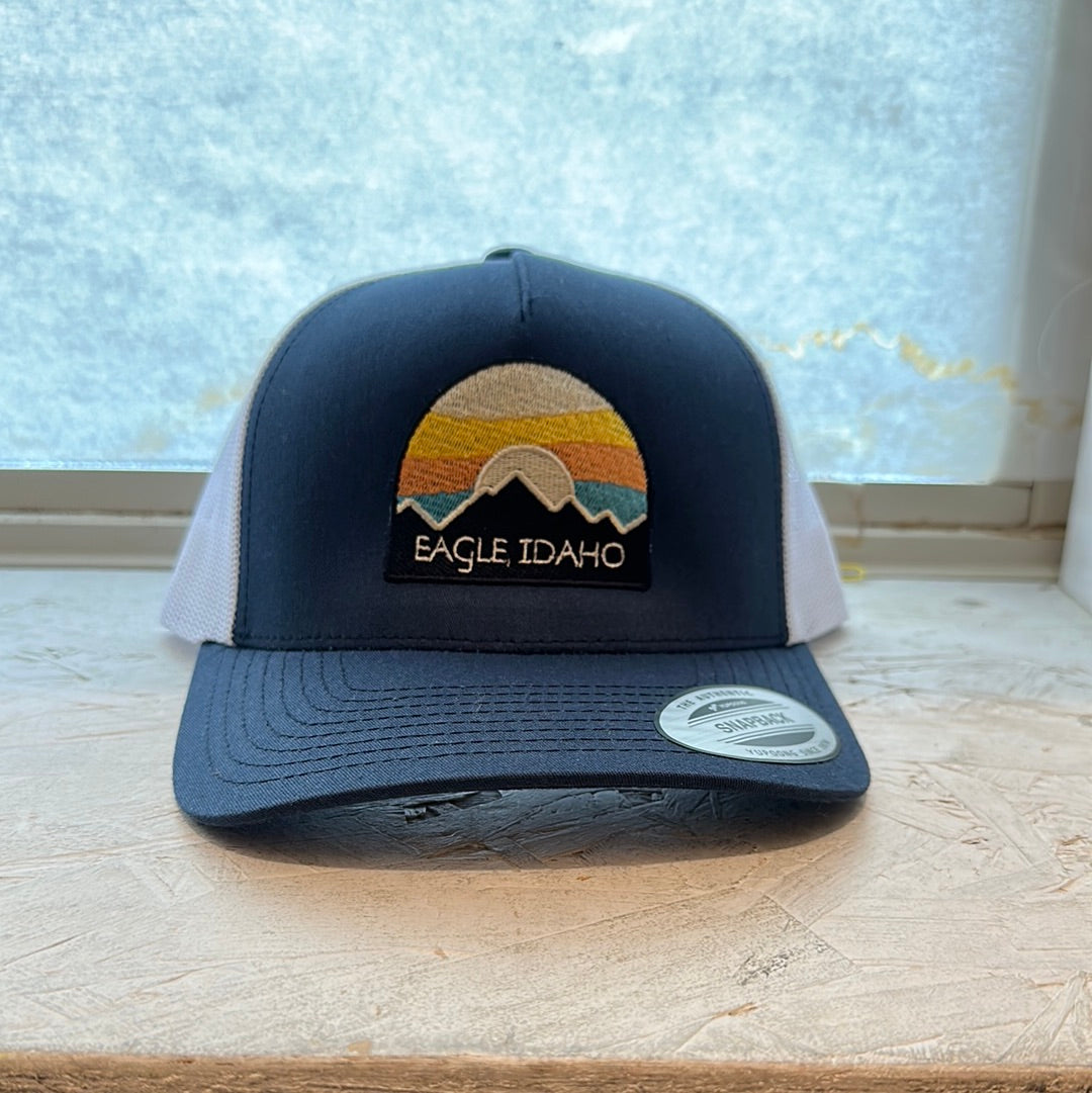 Eagle Bright Sky Trucker Hat- Navy and White