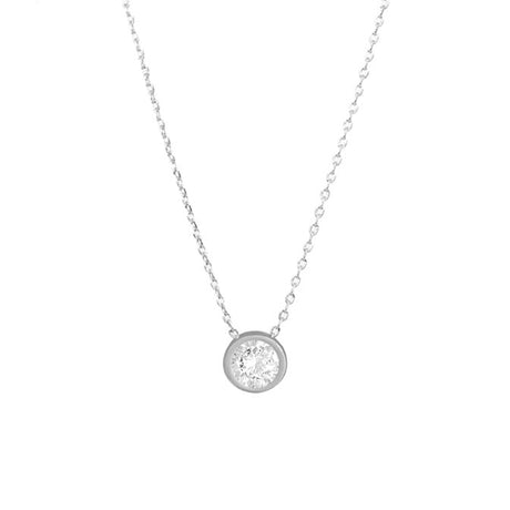 Bezel Solitaire Necklace