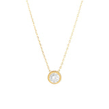 Bezel Solitaire Necklace