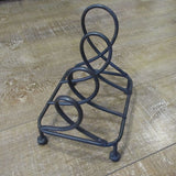 Metal Loop Plate Stand Rack