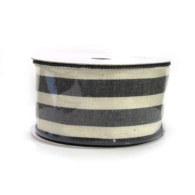 Black & White Canvas Ribbon