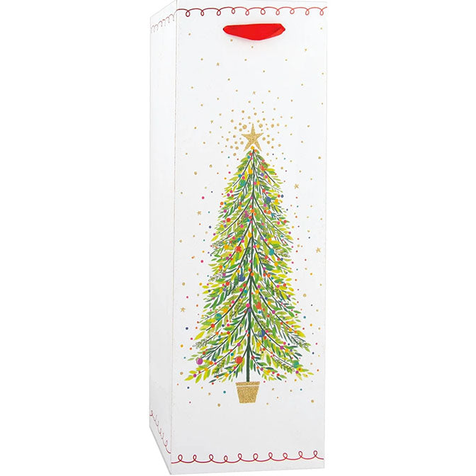 Christmas Tree Magic Tote Bag-Bottle