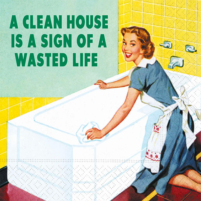 A Clean House Cocktail Napkin