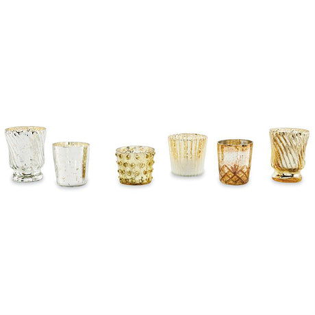Gold Pedestal Mercury Votive