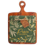 Holiday  Cutting Board with Tea Towel