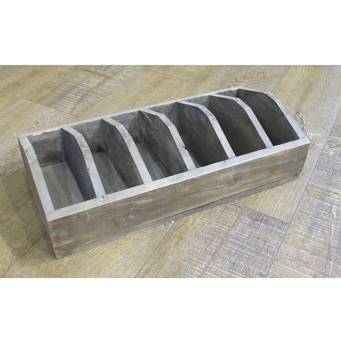6 Slot Wood Organizer
