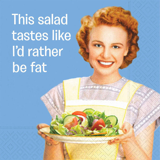 I'd Rather Be Fat Beverage Napkin