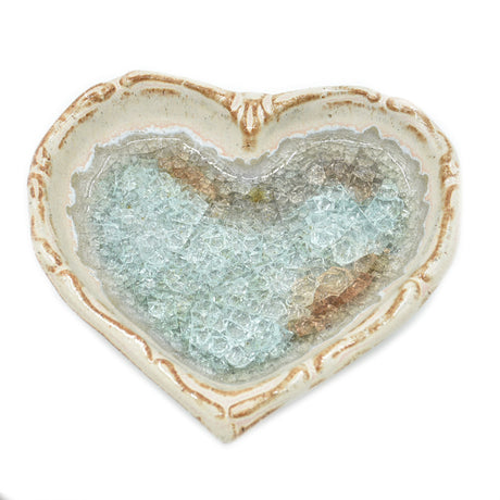 Heart Trinket Ceramic Pottery Dish