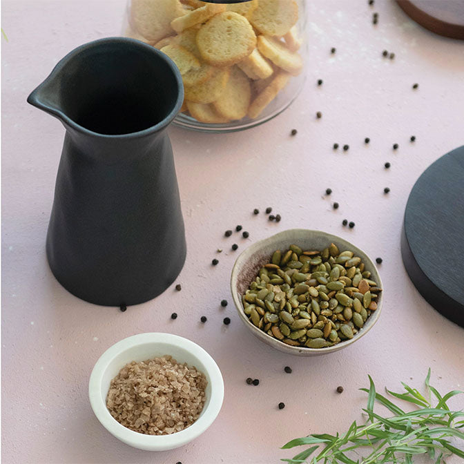 20 oz. Stoneware Handleless Pitcher