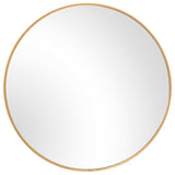 24 inch Round Mirror-Gold