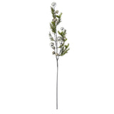 35" Silver Bell Snowy Branch Stem