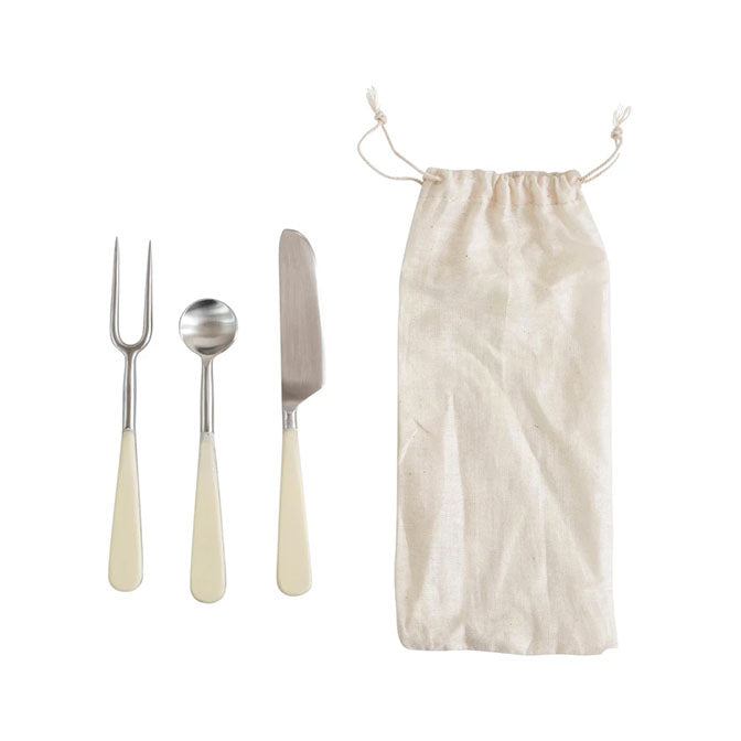 Stainless Appetizer Utensils, Set of 3