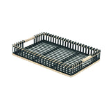 Black Bamboo Rattan Tray