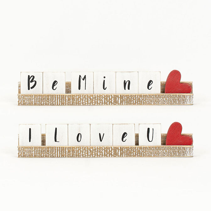Be Mine, I Love You reversible sign