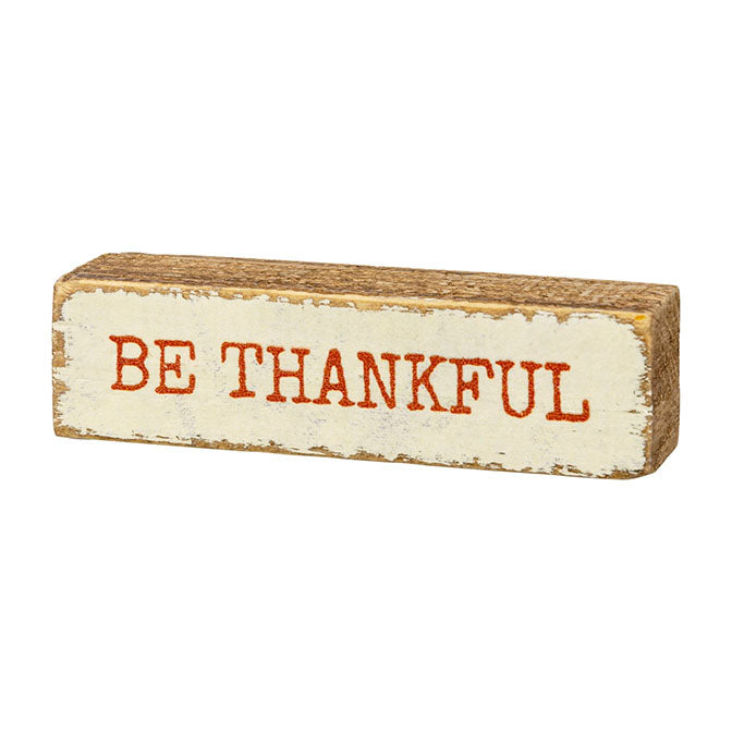 Be Thankful Box Sign