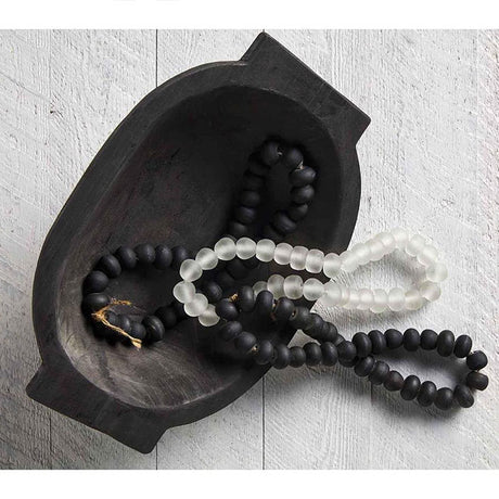Black Glass Beads