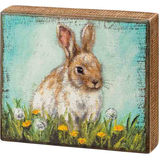 Bunny Block Sign