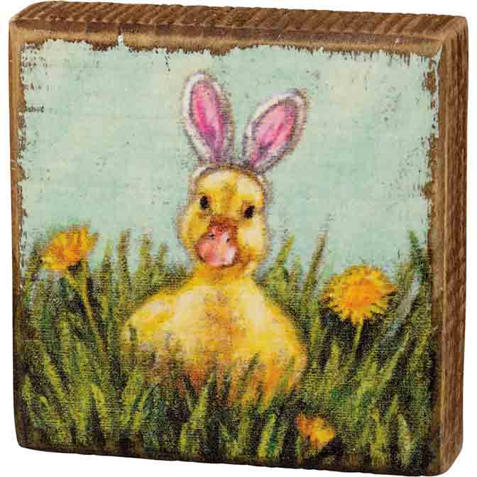 Duckling Ears Block Sign