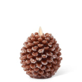 Brown Snowy Pinecone Luminara