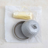 Embossed Stoneware Domed Dish