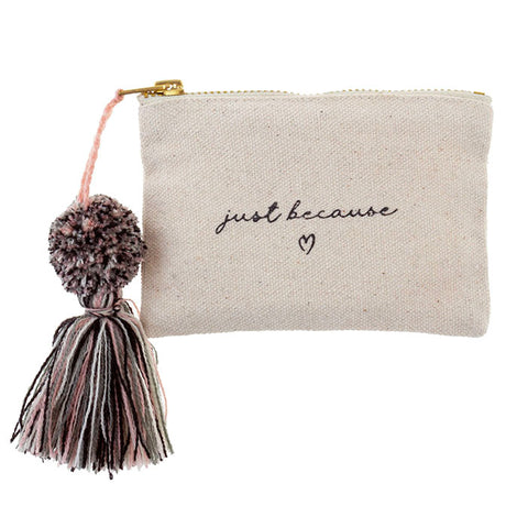 Canvas Tassel Card Holder