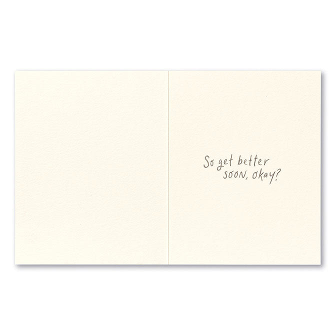 The World Missed You Get Well Card