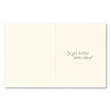 The World Missed You Get Well Card