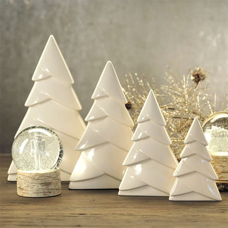 White Ceramic Snow Tree