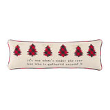Cream Checkered Tree Pillow