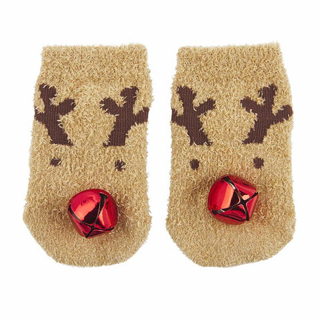 Chenille Rattle Toes Socks