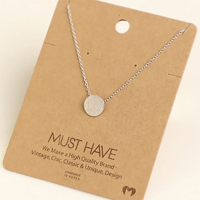 Circular Pendant Necklace
