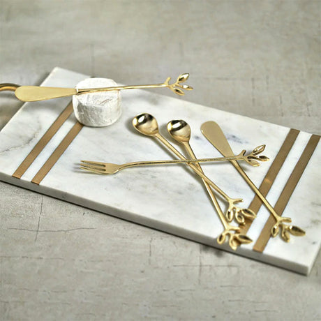 Gold Leaves Cocktail Forks