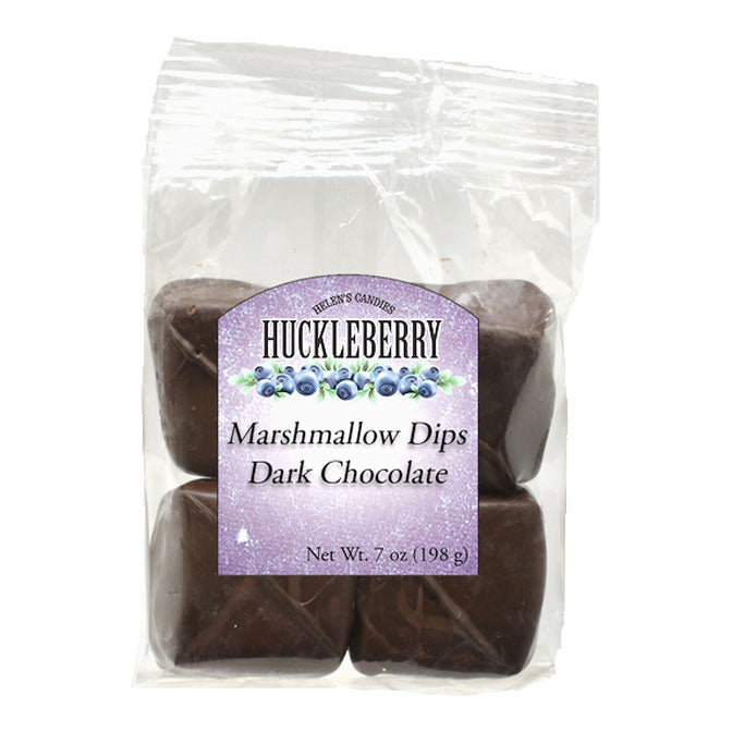Dark Chocolate Huckleberry Marshmallow Dips