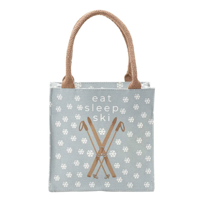 Eat Sleep Ski Itsy Bitsy Tote