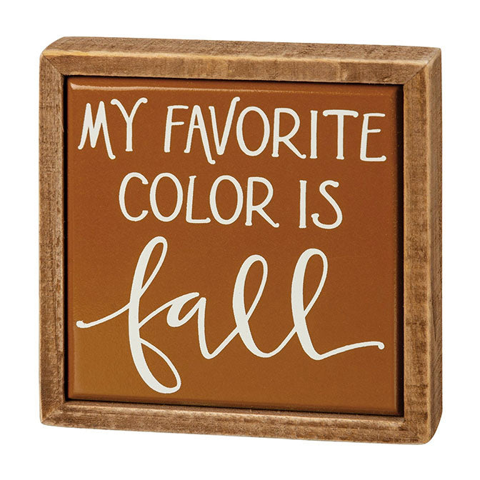 Favorite Color Mini Box Sign