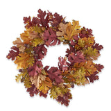 22" Fall Oak Leaves Wreath