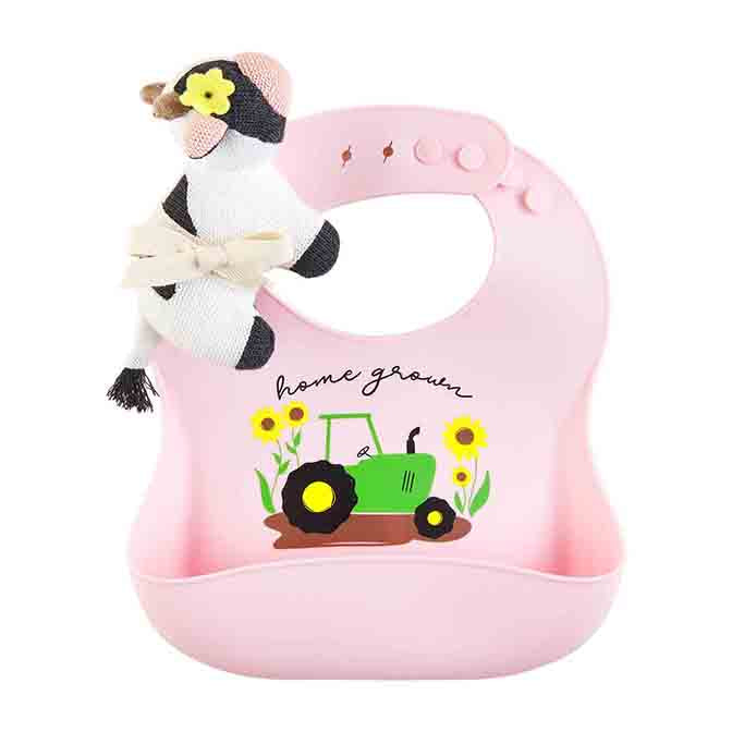 Farm Silicone Bib Rattle